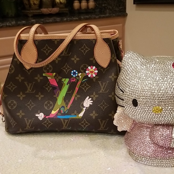 💖HOST PICK💖 Louis Vuitton Takashi Murakami Neverfull - Picture 1 of 16
